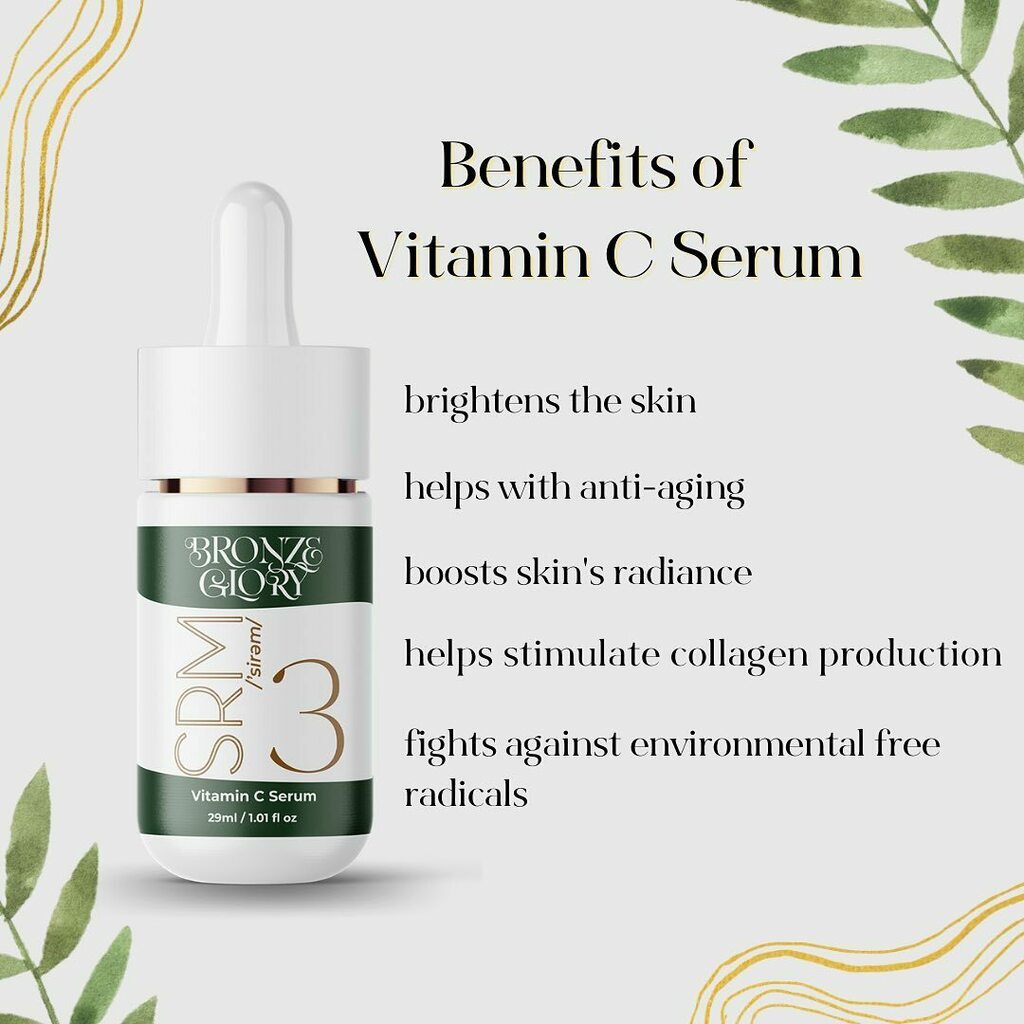 BronzeGlory's tweet image. Vitamin C has incredible benefits, including smoothing fine lines, protecting the skin from free radicals, and brightening skin. Read more about vitamin c serum in our latest blog!

Click the link in our bio to learn more and buy our SRM today! 

#skinfo… instagr.am/p/CaD-wyZtDR0/