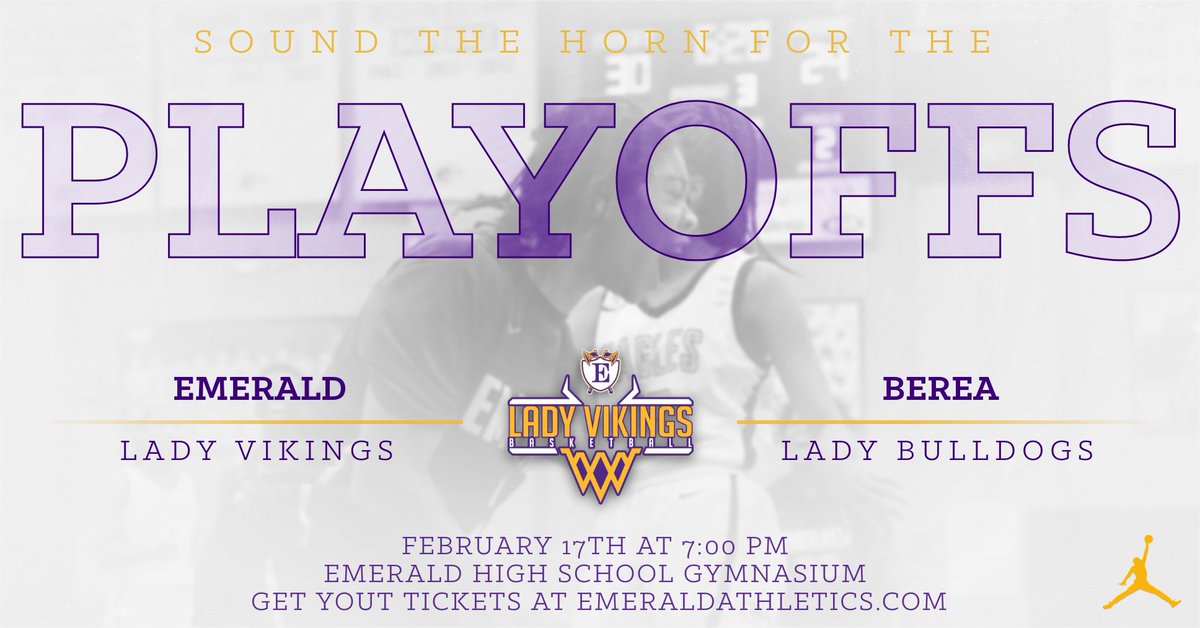 Come out and support The Lady Vikings as the playoffs begin! Be LOUD and PROUD!