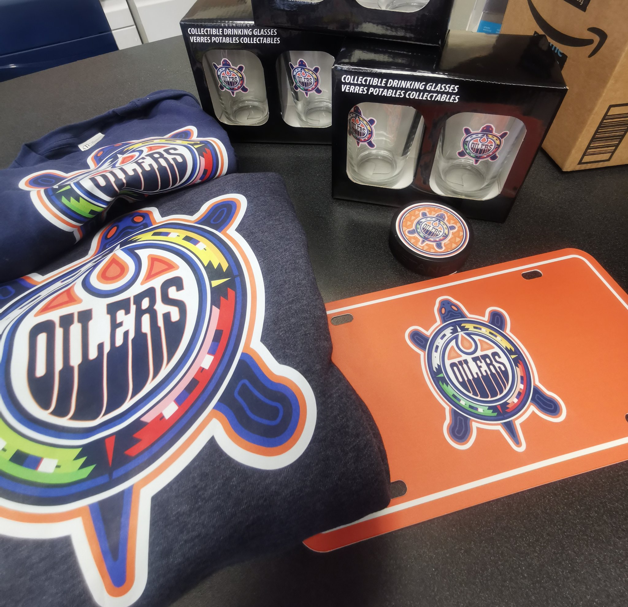 Edmonton Oilers] - A preview of our warmup jerseys for Indigenous  Celebration Night, featuring our Turtle Island logo designed by Lance  Cardinal. 🧡 : r/EdmontonOilers