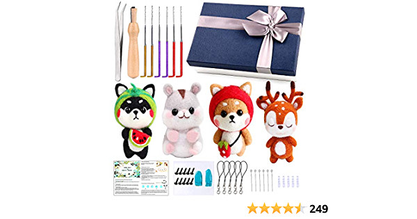 Needle Felting Starter Kit
Everything you need to make four cute dolls Perfect for beginners. aff
amzn.to/3owqFnJ