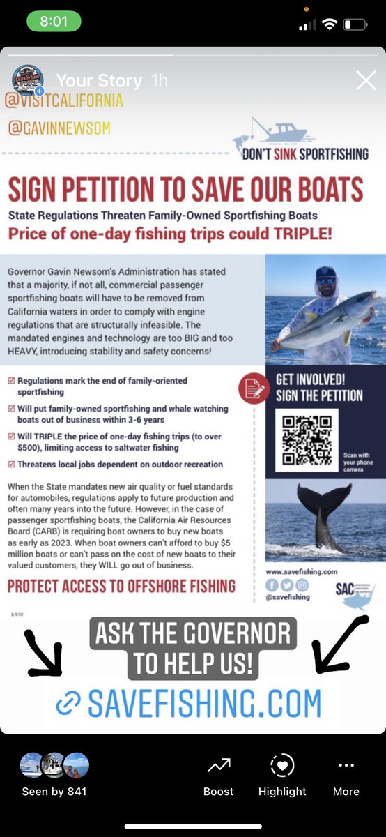 Fishdanawharf's tweet photo. We still need your help !! After many meetings and conversations we are still not able to meet pending regulations from @AirResources  now is your time to tell your Ca. Governor that you want to fish , tell him you can’t afford your own boat !! @CAgovernor @CaliforniaOSBA https://t.co/5vB6O6Hwdf