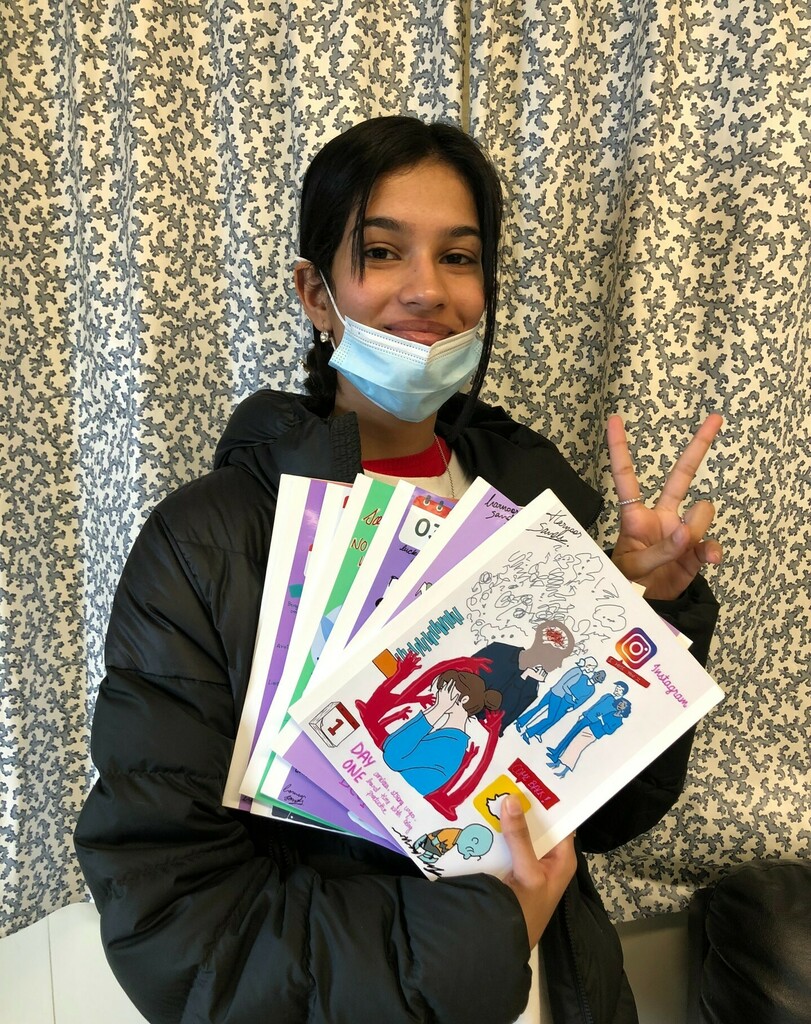 Grade 12 student Harnoor Sandhu recently completed her Capstone Presentation, one of the requirements for graduation. She has deleted all her social media for the next 7 months and for the first 7 days did a visual journal about how she felt each day and the things she learn…