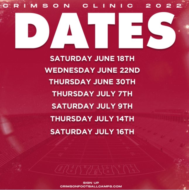 Thanks for the camp invite! <a href="/HarvardFootball/">Harvard Football</a> <a href="/CoachTimMurphy/">Tim Murphy</a>