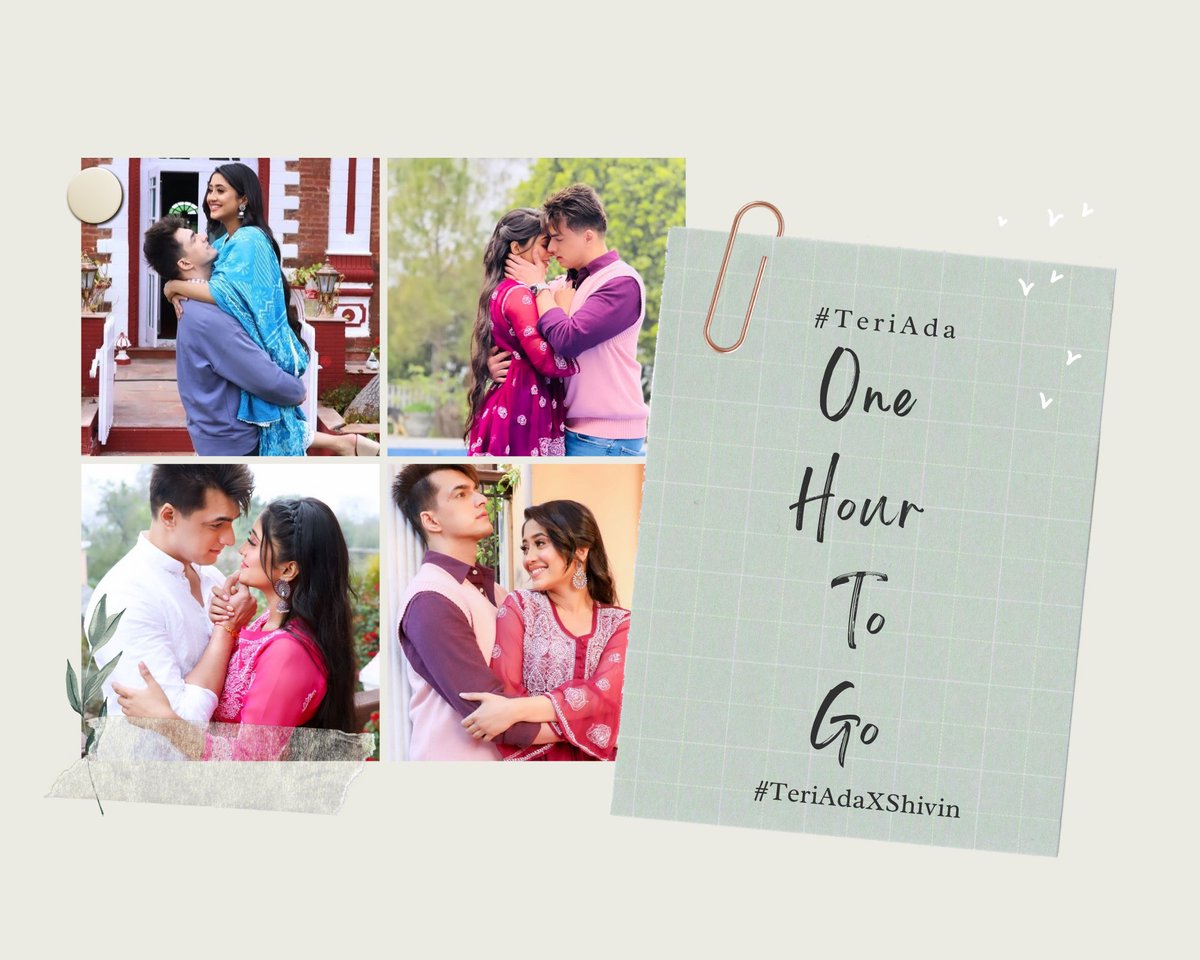 ShivinCons's tweet photo. Countdown Begins! 
The iconic pairing of itv is back to fill our hearts with love, longing and affection! 

DIL LE GAYI TERI ADA
#TeriAdaXShivin https://t.co/DTtQ0dmpFO