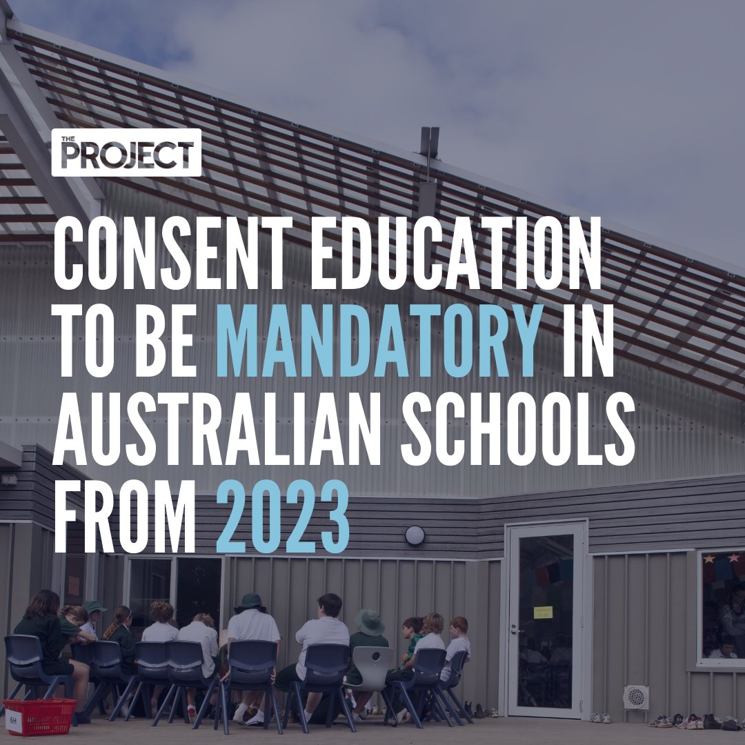 Today, education ministers around the country unanimously agreed upon age-appropriate consent curriculum in Australian schools. 
The decision comes almost a year after the ‘Teach Us Consent’ campaign began, spearheaded by Chanel Contos’.

fal.cn/3meoI
#TheProjectTV