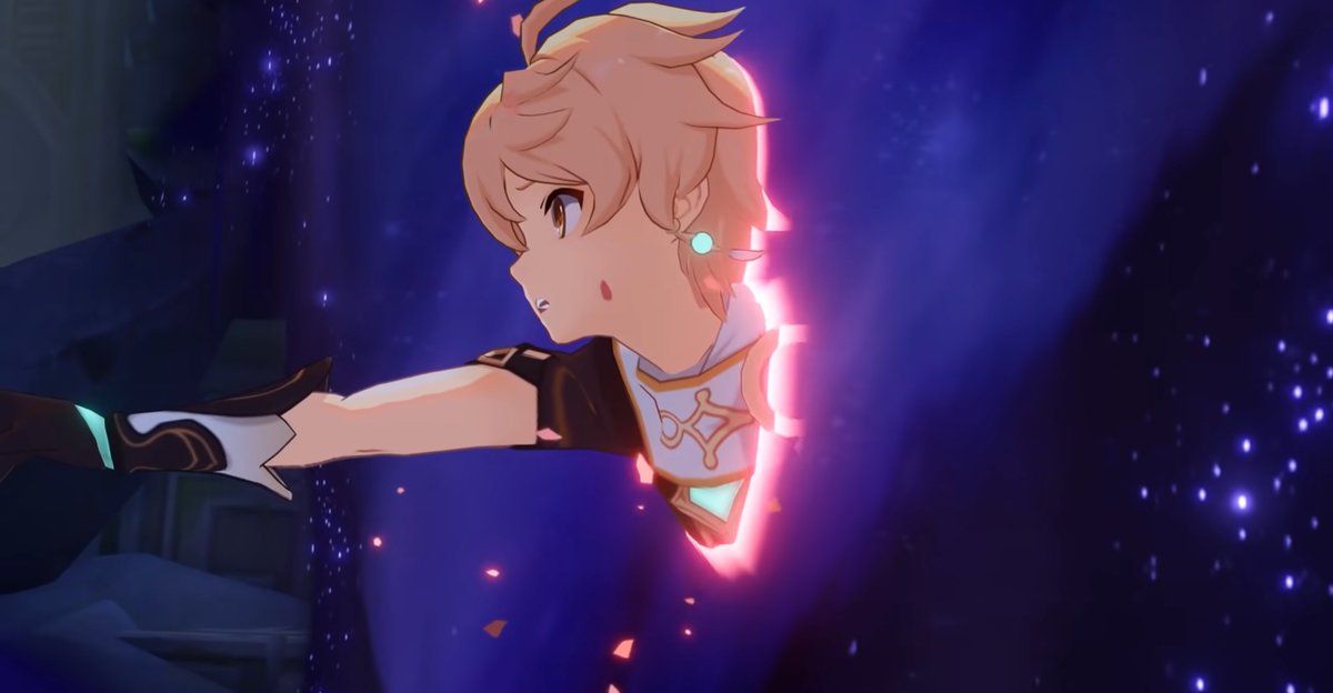 // genshin spoilers

now i'm wondering if the portal that the abyss sibling went through was similar to the portal raiden ei created to makoto's consciousness? 

being, the traveler was unable to catch their sibling because their will wasn't strong enough to "find" them?