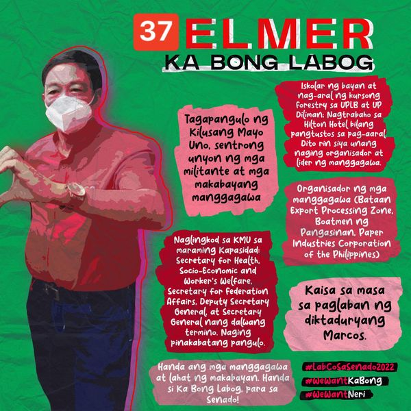 SINO SINA NERI COLMENARES AT ELMER “KA BONG” LABOG? WORTH IT BA SILA SA SENADO?

BASAHIN: facebook.com/anakbayancaf/p…

#LabCoSaSenado
#16Colmenares
#37Labog
#MakabayangPagbabago2022