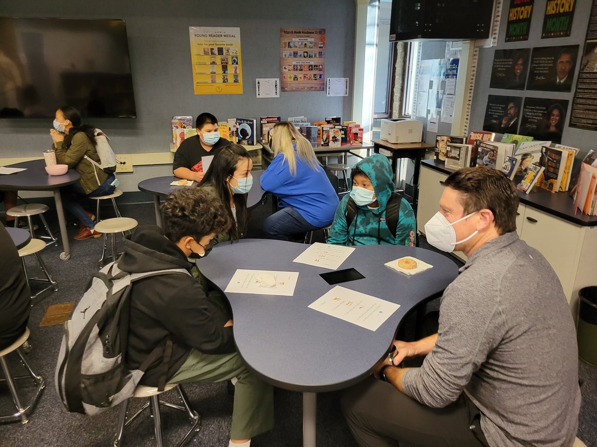 rwolf1221's tweet photo. Monthly breakfast meeting between our OC GRIP Teacher Mentors and mentees. Building relationships is crucial to student success! @WoodcrestFSD #OCGRIP https://t.co/pdlTpbuljr