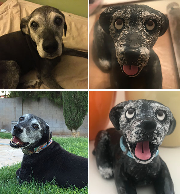 Custom figurine of Ziggy highlights the sweetness and character in his handsome senior face! Spent a lot of time detailing the whitening, to show the developing pattern and the texture of his fur. 

Cartoon your best furry friend: etsy.me/10z2Bmv