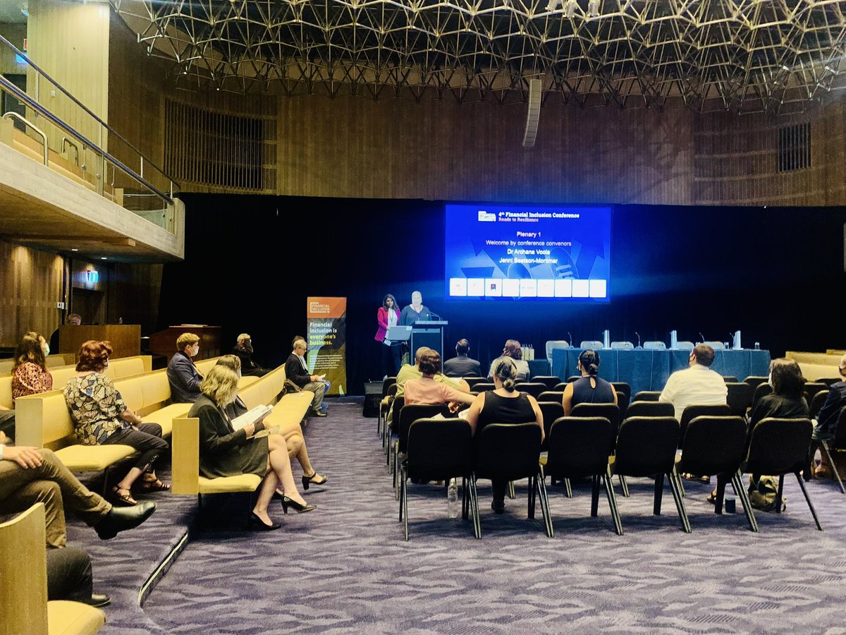 archanavoola's tweet photo. Bookending the NSW Financial Inclusion conference. Welcome address with @BeetsonJenni and myself. 
Closing address by the great Rev @TimCostello 
That’s a wrap…stellar job @nswfin @NRComGateway @CSIsocialimpact #FIN2022 https://t.co/Ke4xOrIUfi