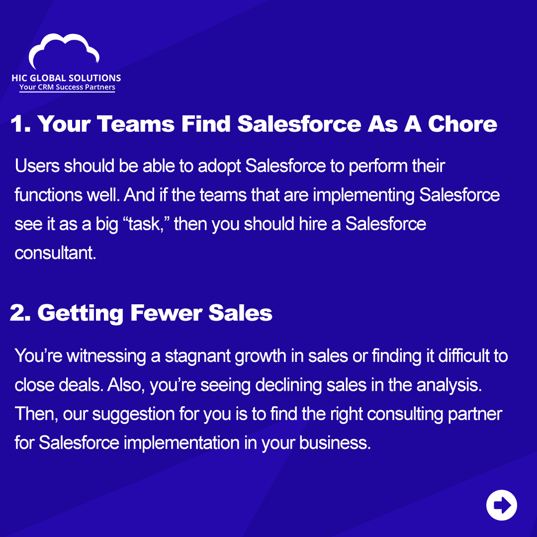 HeadInCloudInc's tweet photo. If your company is witnessing these signs, then it's time you hire a Salesforce consultant https://t.co/UYj5fXNokZ #Salesforce #Salesforceconsultant #hire #SalesforceProjects #SalesforceCustomizations #business #partners #sales #customers https://t.co/e6XFhOCuIZ