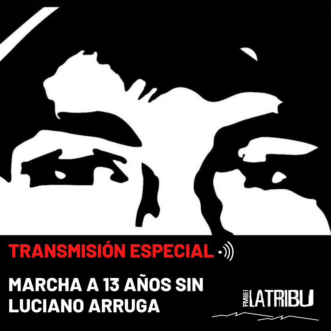fmlatribu's tweet photo. 📣 • TRANSMISIÓN ESPECIAL • 📣
✊🔥 Marcha a 13 años sin Luciano Arruga del 30/01/22 ✊🔥

📻 👉Este sábado 19/02 a las 20 hs por FM 88.7 Mhz 📻 y en https://t.co/fub9fbZexI • 🔗⁣⁣⁣⁣⁣

#LucianoArruga
#13AñosSinLucianoArruga
#ElEstadoEsResponsable
#RepresionEstatal https://t.co/G2S7jF63Y1