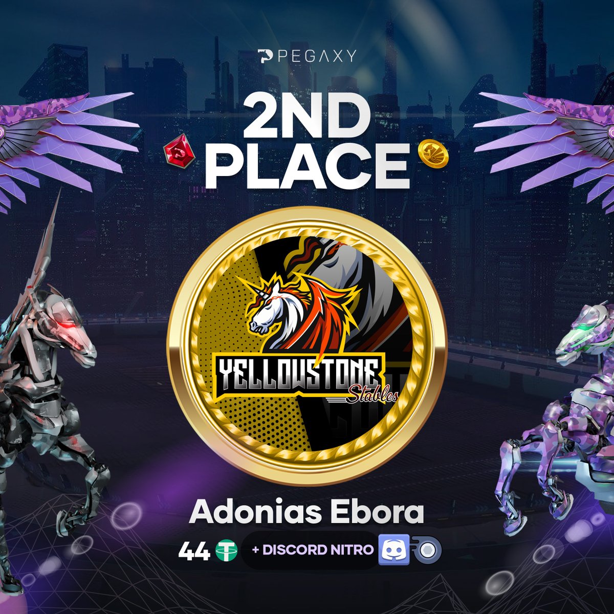 MetaPlayGuild's tweet photo. It's time to announce the winners of the 𝐘𝐄𝐋𝐋𝐎𝐖𝐒𝐓𝐎𝐍𝐄 𝐒𝐓𝐀𝐁𝐋𝐄𝐒’ 𝐅𝐈𝐑𝐒𝐓 𝐎𝐅𝐅𝐈𝐂𝐈𝐀𝐋 𝐄𝐕𝐄𝐍𝐓!
Congratulations to the winners and we want to thank everyone. We hope you all enjoyed it! https://t.co/cOx6ca6NnZ