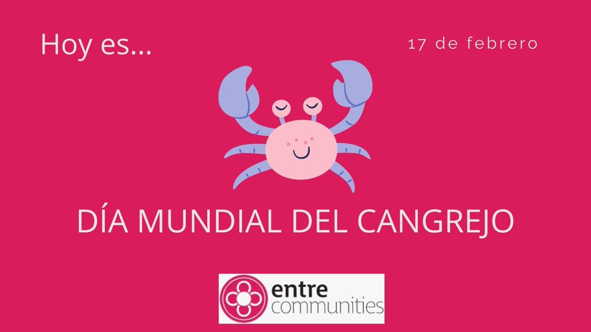 entreCMs's tweet photo. 👋¡Buenos días, communities!

Hoy celebramos el #DíaMundialDelCangrejo 🦀

¿#SabíasQue tienen la sangre azul? 💧

Otro de esos #datosCommunity que encontrarás en https://t.co/IFOj8NGssK

#cangrejos #DíaDelCangrejo #CommunityManager https://t.co/XAfDBUagJi