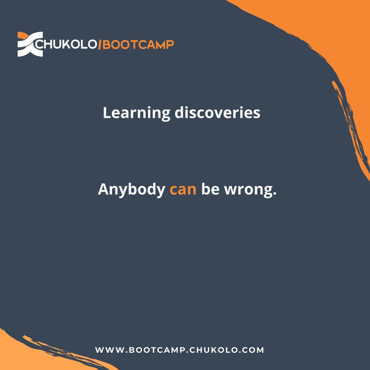 ChukoloBootcamp's tweet photo. These are the facts we have learned while teaching at the Chukolo Bootcamp.🤓

#LearningWithChukolo #YouSefFitSabiCode #ChukoloBootcamp https://t.co/dQe2l2wQpv