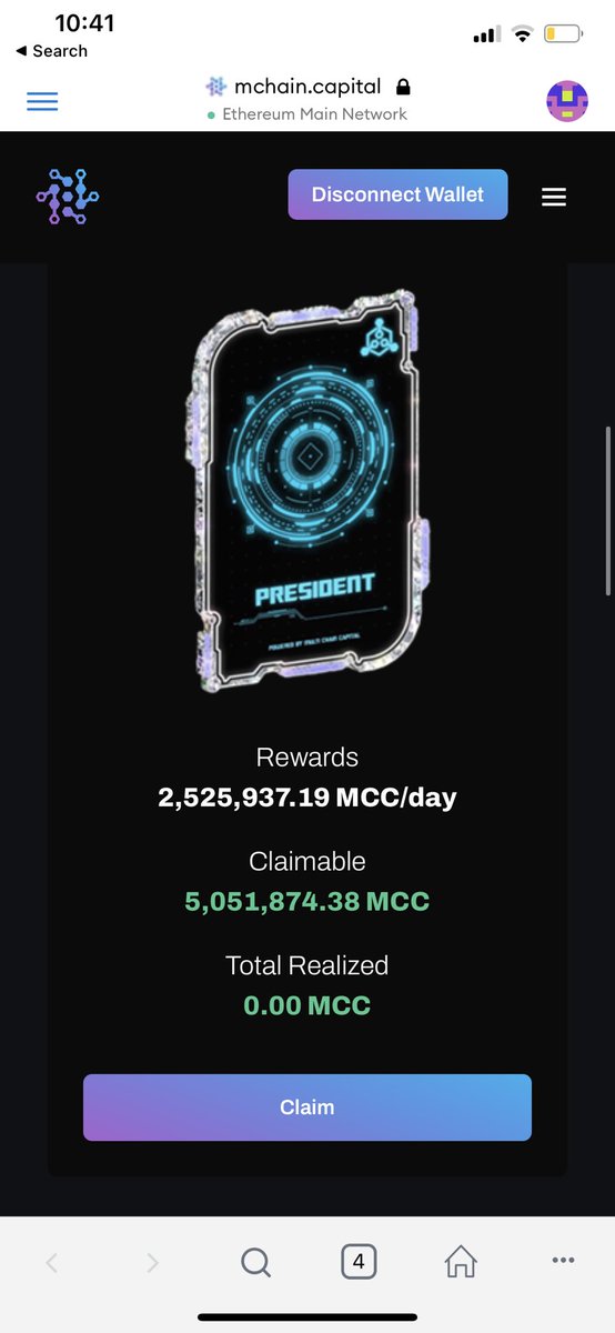 6hostDawg's tweet image. Call me Mr president 4X

$MCC Rewards stacking up so nice I couldn’t help create another #Multinode 

#Nodes #Nfts