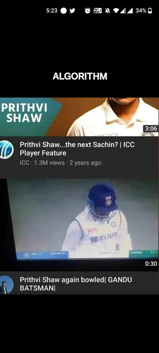 awadhv11's tweet photo. @YouTube algorithm at its best https://t.co/9anPKx8Z2E