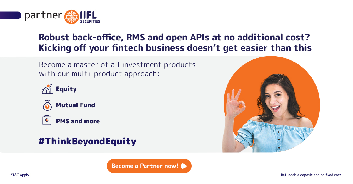 iiflcapital's tweet image. Start strong and keep moving. Let your business grow and become #FintechGoals with robust back-office and RMS from IIFL Securities. #ThinkBeyondEquity

To become a partner, click here: bit.ly/3Jzt8Zb