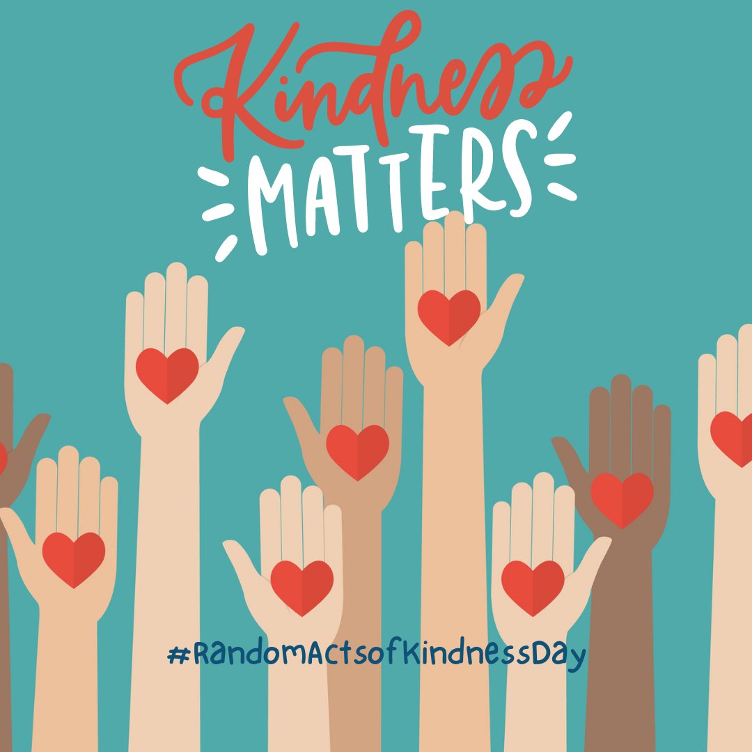 Today is #randomactsofkindness day and it’s all about being kind to others.  So, why not carry out a random act of kindness for somebody you care about?
The smallest act of kindness, is worth more than the greatest intention.
#kindness