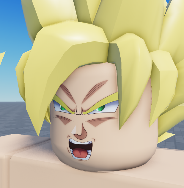 Free: Ssjgssj Goku Face Roblox - Cara De Goku Roblox 