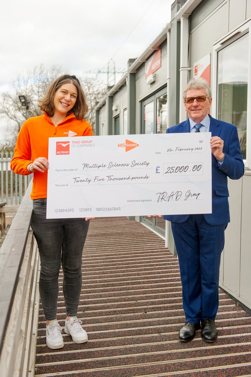 TRAD Scaffolding Contractors (@trad_scaff) on Twitter photo Cheque for £25,000 presented to Naomi Cromby for <a href="/mssocietyuk/">MS Society UK</a>
#fundraising #charity #support #makeadifference #scaffolding #mssociety #mscommunity #multiplesclerosis #thankyou Cheque for £25,000 presented to Naomi Cromby for <a href="/mssocietyuk/">MS Society UK</a>
#fundraising #charity #support #makeadifference #scaffolding #mssociety #mscommunity #multiplesclerosis #thankyou