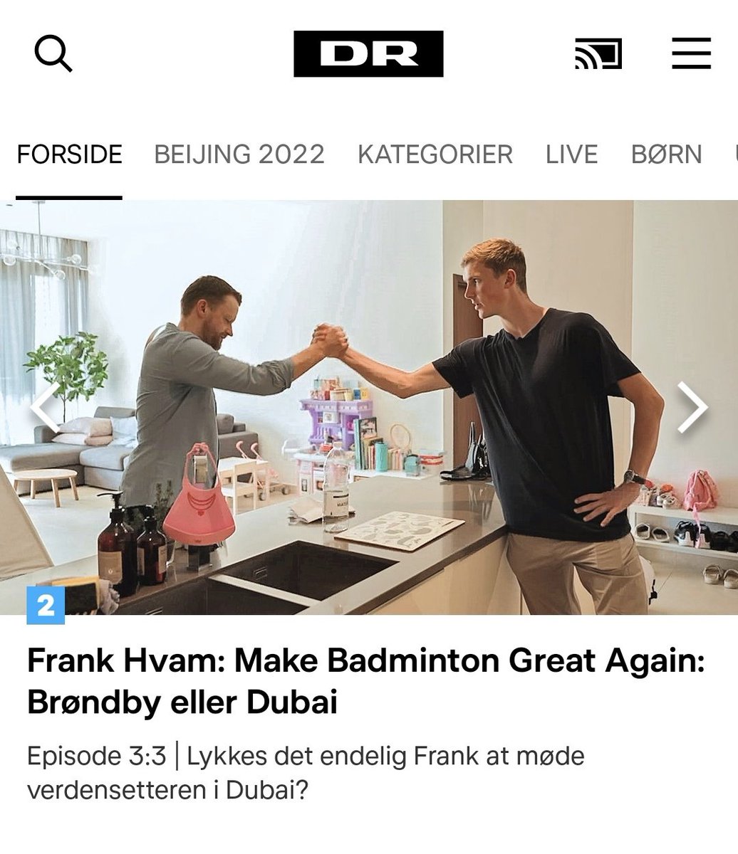 Sindsygt godt spørgsmål. Nu har jeg ikke set programmet endnu, men glæder mig meget til at se, om Frank Hvam ender med at møde <a href="/ViktorAxelsen/">Viktor Axelsen</a>. <a href="/DRkoncern/">DRKoncern (statssponsoreret propagandavirksomhed)</a>