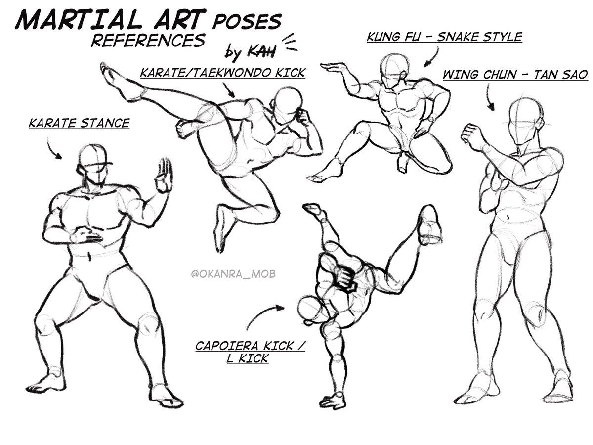 Cartoon Block - Need some fight poses for your characters?  http://elementjax.deviantart.com/art/Battle-Poses-Ass-Kicking-183528301 |  Facebook