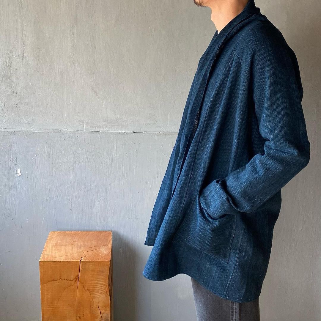 新品】 MITTAN / ミッタン | ラオス コットン 羽織 シャツ | 2 | 藍