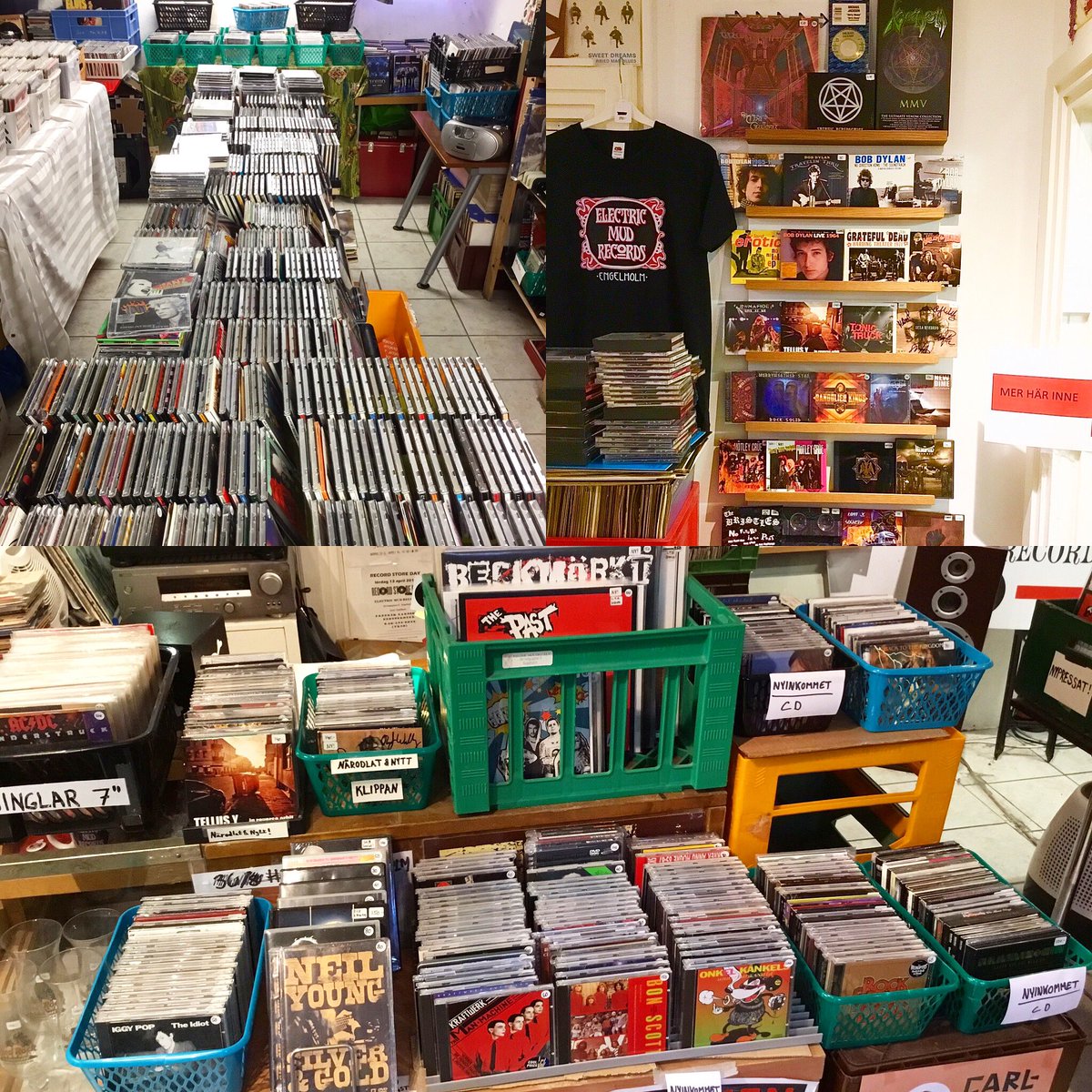 Mats__Nilsson's tweet photo. Massor av nyinkomna CD! Alltid nyinkommet i backarna! 🎼👍Kaffet e på! ☕️Järnvägsgatan 8 Ängelholm tis, ons, tor, fre 12-18 lör 10-14 sön kl 12-15 #vinyl #vintagevinyl #electricmudrecords #recordcollector #vinylrecords #cdrecords #recordshop #cd #recordstore https://t.co/j8mq6vrbBU