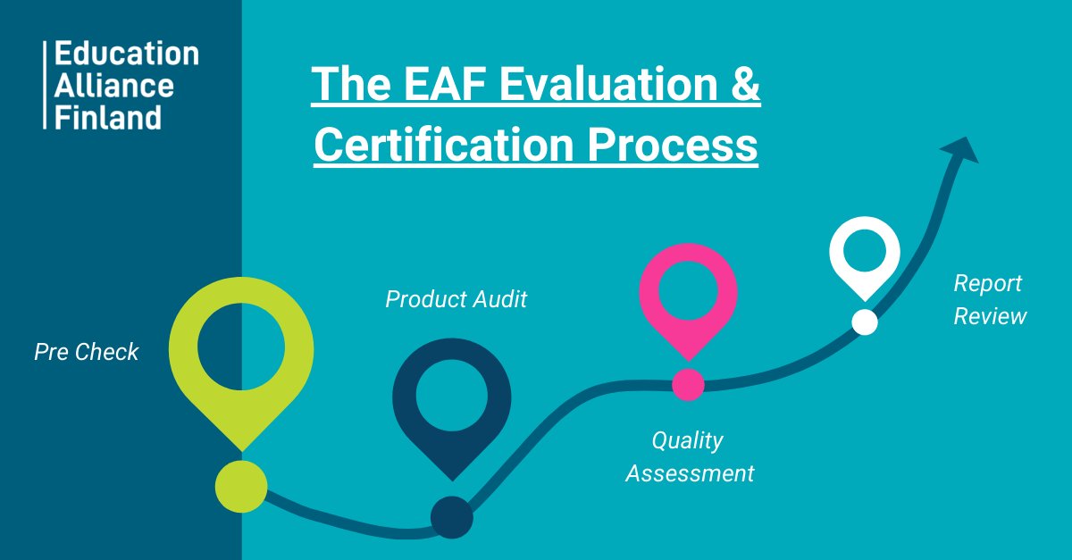 This is how you can get your #EdTech product evaluated and certified by Education Alliance Finland! ✅👉 bit.ly/356gORi  Our motto: be agile, make the process effortless and exceed expectations!✨ #education #educational #certification #audit #Finland