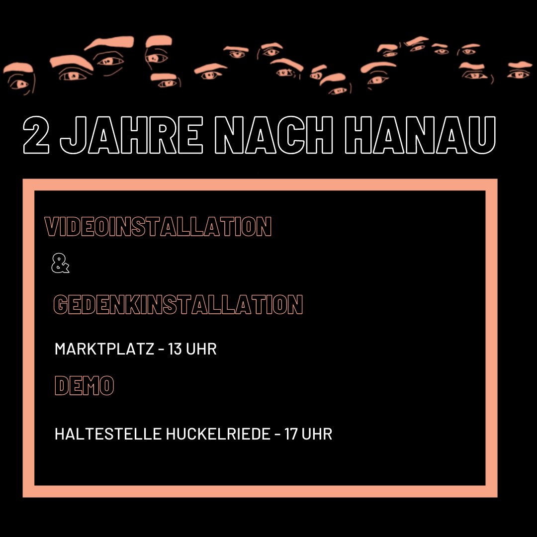 moin_migrantifa's tweet photo. Info 🧵 zu #HB1902

Am Samstag jährt sich der rassistische Anschlag in Hanau zum zweiten Mal. 

Die Ohnmacht ist der Trauer und Wut gewichen und die Forderungen der @19FebruarHanau bestehen nach wie vor.  

Wir möchten mit euch vorab einige Infos teilen:
!B https://t.co/ufAMDfB6Cc