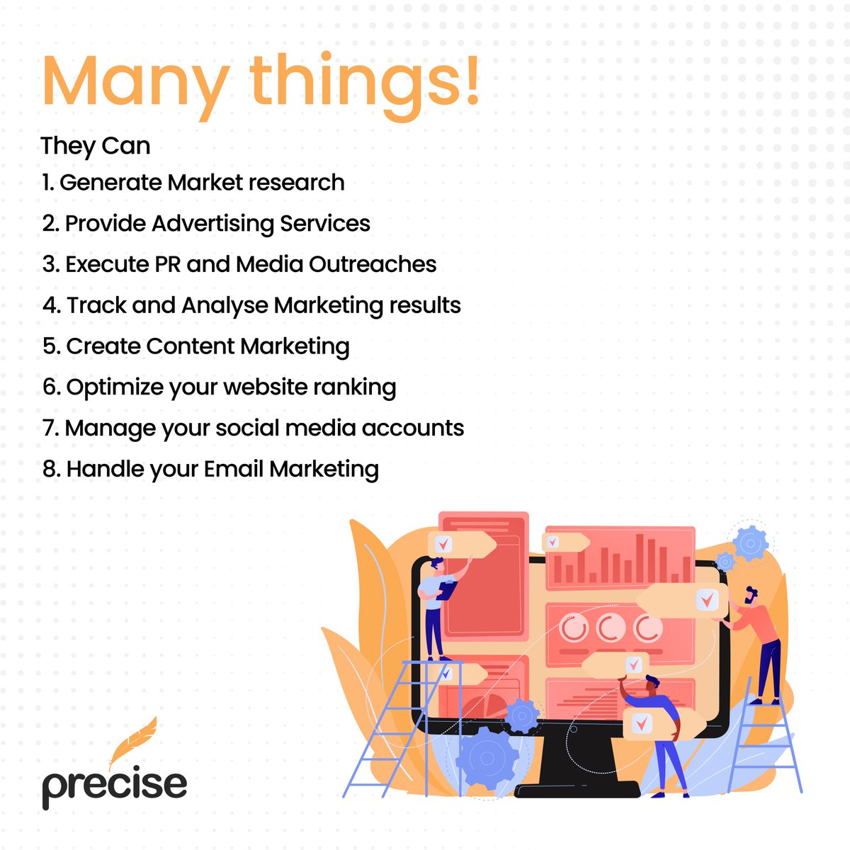 Preciseplatform's tweet photo. Were we loud and clear enough?
#PrecisePlatform #PublicRelations #MarketingFirm #Communications #PR https://t.co/09LEaaHbj8
