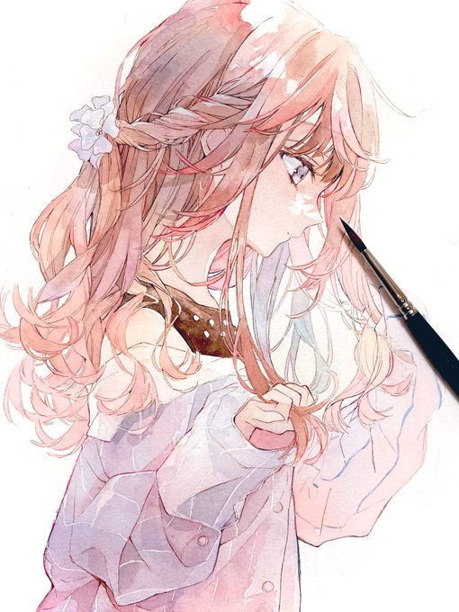 これから背景も描きます*wip
#watercolour #illustration 