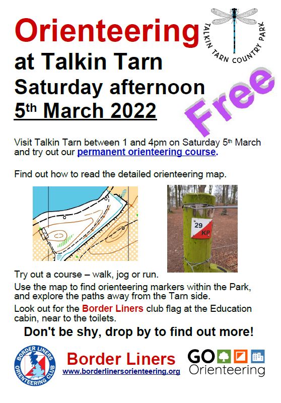Border Liners (@bl_orienteering) on Twitter photo We have a new Permanent Orienteering Course (POC) at Talkin Tarn.
We have an event, plus free try of the POC on 5th March. All details here. borderlinersorienteering.org/2022/02/11/tal…
@GBRorienteering <a href="/bbccumbriasport/">BBC Sport Cumbria</a> @CarlisleCC
#britishorienteering #talkintarn #orienteering #cumbriasport We have a new Permanent Orienteering Course (POC) at Talkin Tarn.
We have an event, plus free try of the POC on 5th March. All details here. borderlinersorienteering.org/2022/02/11/tal…
@GBRorienteering <a href="/bbccumbriasport/">BBC Sport Cumbria</a> @CarlisleCC
#britishorienteering #talkintarn #orienteering #cumbriasport