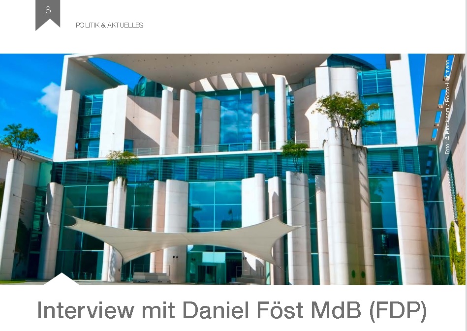 In der aktuellen Ausgabe des #BVI-Magazins erläutert <a href="/DFoest/">Daniel Föst</a> von der <a href="/FDP/">FDP</a> die Pläne der #Ampelkoalition 🚦 für die neue Legislaturperiode. Sein Ziel: schneller &amp; günstiger bauen 🏗️ &amp; mehr #Wohneigentum 🏢 Zum Interview 👉 bit.ly/3sQoRK2