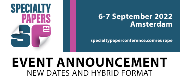 SpecPapersConf's tweet photo. We have made the decision to move Specialty Papers Europe 2022 to 6-7 September. We will also now run the event in a hybrid format - online and in-person. We appreciate your understanding and support during these unpredictable times and hope you can join us in September! #SPEU22 https://t.co/gPk209suWr