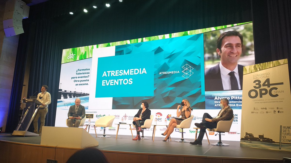 Comienzan las ponencias,es el turno de #AlvaroPitto director comercial de <a href="/A3mediaeventos/">ATRESMEDIA EVENTOS</a> nos habla sobre;

✅¿Formatos televisivos para #eventos?.Otra puesta en escena.

#34CongresoOPC #Cantabria
#Santander <a href="/BureauSantander/">SantanderConventionBureau</a> 
<a href="/TurismoSDR/">Turismo Santander</a> <a href="/cant_infinita/">Cantabria Infinita</a> 
#destinoCantabria