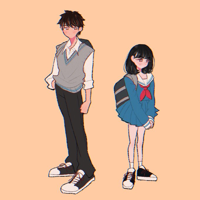 カップルイラストのtwitterイラスト検索結果