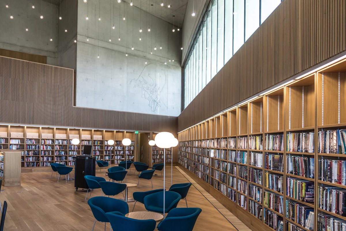 a_hetherington's tweet photo. Looking for some @businesstoarts help - where are your favourite smaller scale libraries in Ireland? The kind that gave you #libraryenvy when you saw it. Pictured her are some epic public spaces @NLIreland @MarshsLibrary @tcddublin @DLR_Libraries https://t.co/qsNiUAH5F2