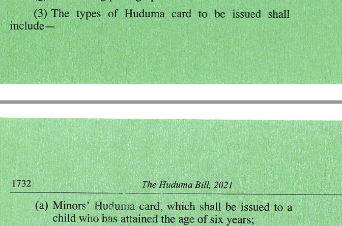 Olez's tweet photo. 2. Why are we issuing minors with Huduma cards? https://t.co/RdD7vKLHai