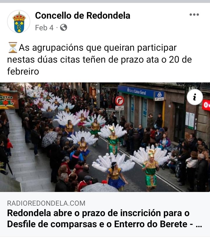 xcgcampo's tweet photo. #Redondela Aínda existe no noso concello unha mostra de Entroido tradicional e popular na parroquia de #Cabeiro, as madamas e galáns. Hai décadas competían por barrios,en execución de bailes e calidade dos traxes. Deixadez do goberno PSOE. O BNG, terá que poñelos en valor https://t.co/jjQvrrhGsT