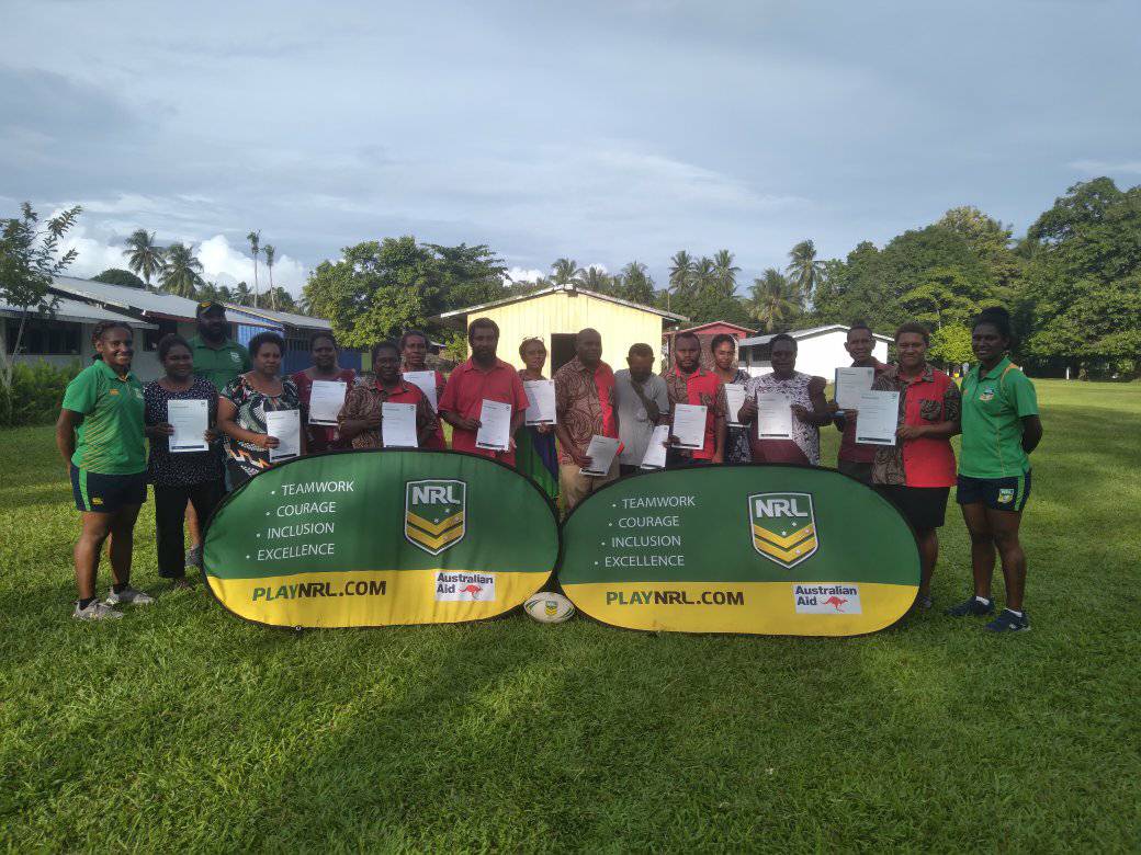 #Lae: #LeagueBilongLaif game development officers conducted teacher training session at Bowali Primary. Total of 15 teachers; 6 male &amp; 9 female attended

#rugbyleague #PNGAusPartnership #education #Respect #leaguefor5ive #milo
<a href="/AusHCPNG/">Ewen McDonald</a> <a href="/PNGEduNews/">PNG Education News</a> <a href="/PNGRFL_Official/">PNG Rugby Football League</a> <a href="/NRLCommunity/">NRL Community</a>