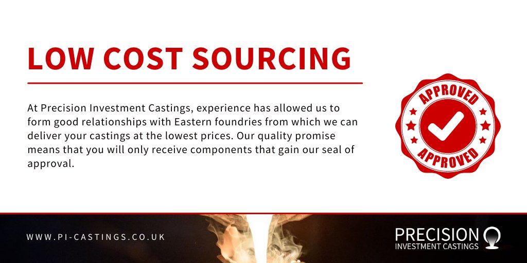 Low cost sourcing brings with it many potential benefits for organisations, but with that comes a certain degree of risk. Read on where  we identify how we aim to mitigate certain issues so that you don’t have to deal with them.

pi-castings.co.uk/low-cost-doesn…

#picastings
