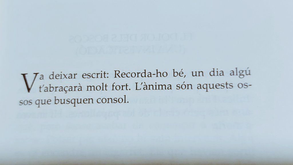 No he sentit mai tanta impotència en no poder abraçar algú, com avui fa just un any. I crec que el <a href="/jordibenavente/">Jordi Benavente</a> no pot expressar millor el confort i refugi d'una abraçada al "Tots els focs totes les pistoles". 🤍💞🫂🖤 #totselsfocsToteslesPistoles