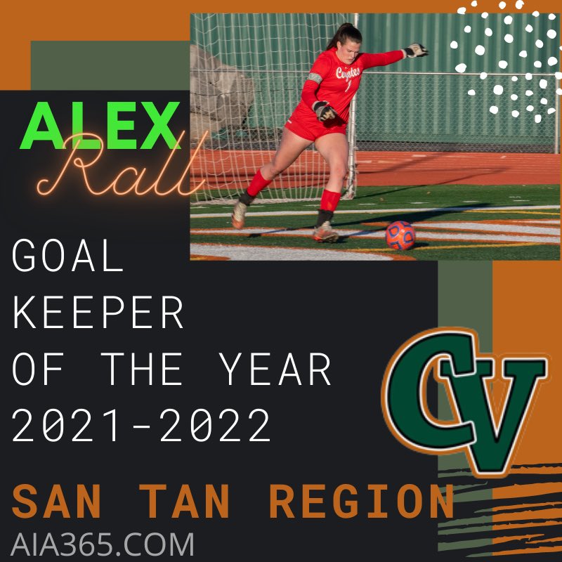 CV Girls Soccer Goal Keeper of the Year! San Tan Region 2021-2022! ⚽️💚 <a href="/CVHSYotes/">CVHS Updates</a>
