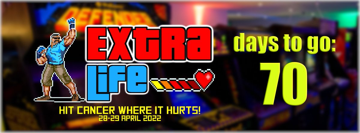 ExtraLifeEvent's tweet photo. Hands up - will you be there? You won't want to miss this! 
#ExtraLife #retrogaming #extralifeevent
Tickets and Merch:
https://t.co/j6oLtMSf9f https://t.co/yrR0JRCZPU