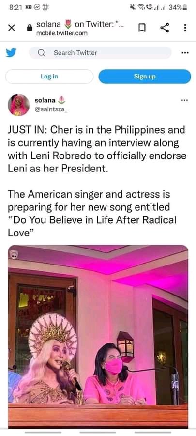 GonzagaMelason's tweet photo. @cher https://t.co/BeCRMFeWiO