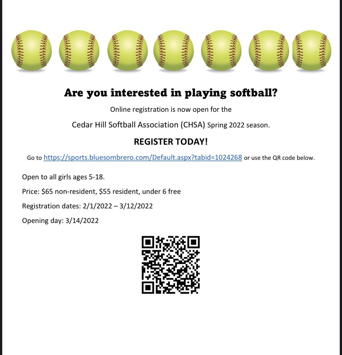 Cedar Hill Softball Association (@chsa_tx) on Twitter photo 
