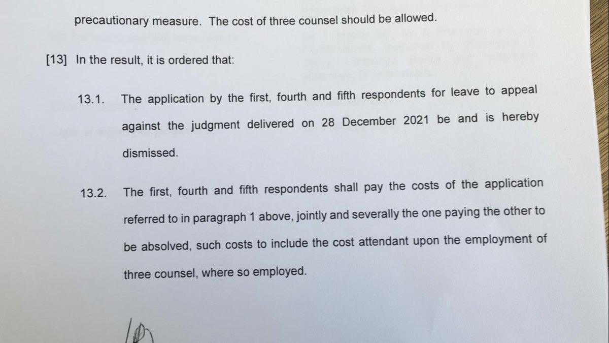 JohanLorenzen's tweet photo. .@Shell’s application for leave to appeal against the interdict obtained by  communities against seismic blasting of the Wild Coast dismissed with costs by Bloem J.

The interdict will remain in place pending the communities’ application to set aside Shell’s exploration rights. https://t.co/pD1EisBsPH