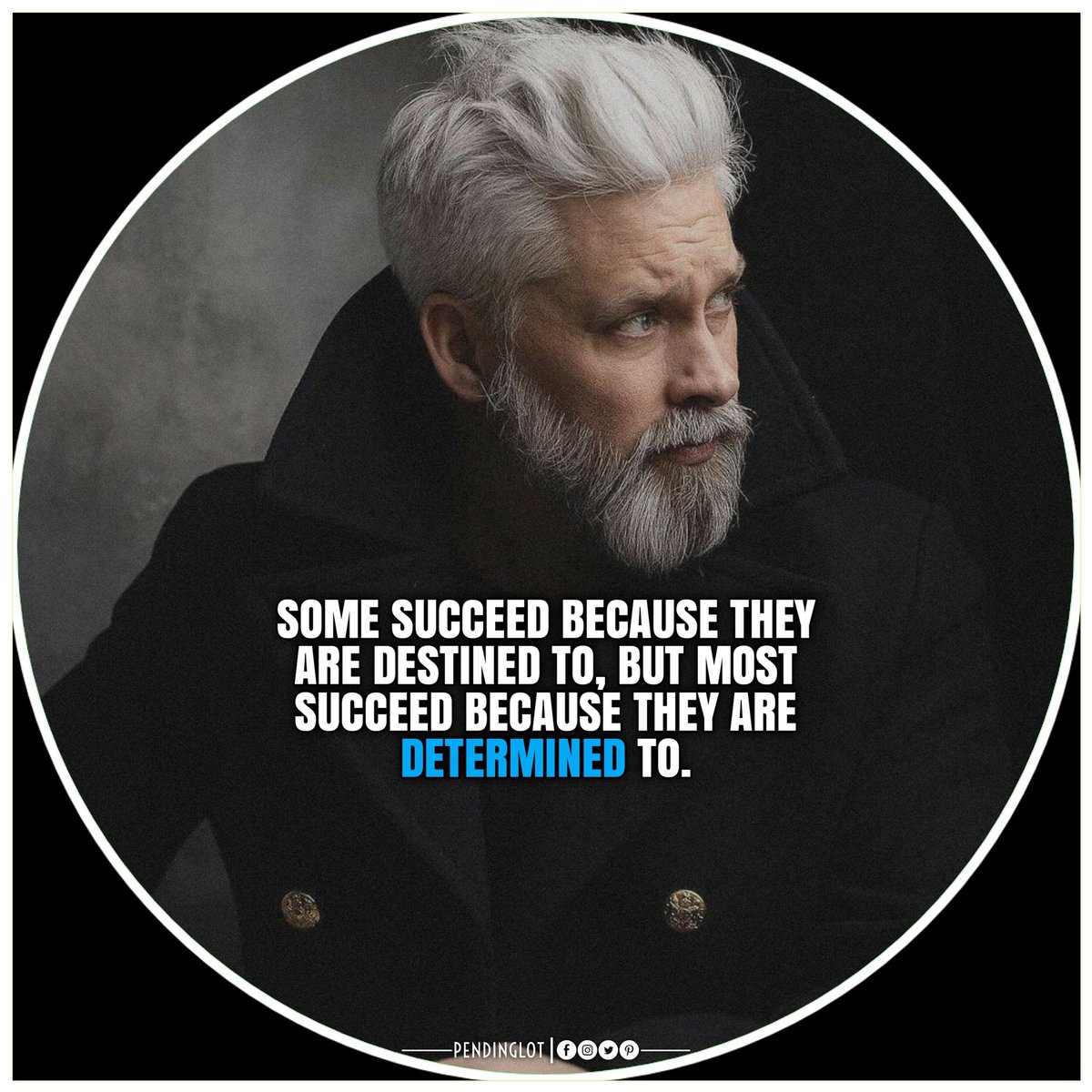 Some succeed because they are destined to, but most succeed because they are determined to.

#MotivationalQuotes #motivation #FeaturingMenengai4